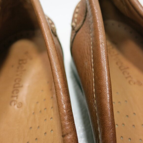 Belvedere Studio Oil Tanned Pebbled Grain Leather Loafers Men\'s Footwear 11.5 D main image 2